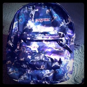 JANSPORT Cats & Dogs Purple Backpack